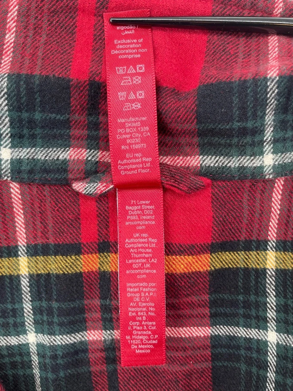 SKIMS Flannel Pijama Set